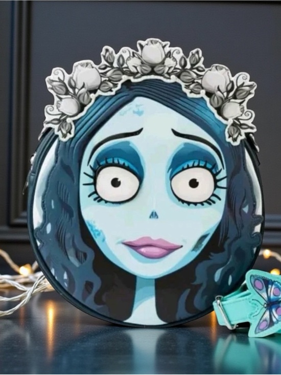 Loungefly Handbags - Loungefly Corpse Bride - Emily Glow in the Dark Faux Leather Crossbody Bag NWT
